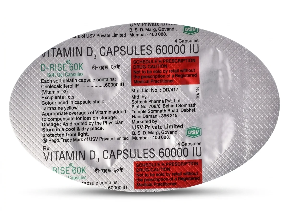 Buy D Rise 60K Capsule Online | B2B Price, Genuine Brands