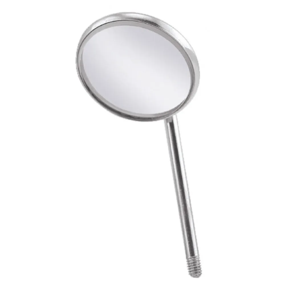 10 Pack Stainless Steel Dental Mouth Mirrors – #4 Size, 20mm, Plain Odontoscope Mirrors