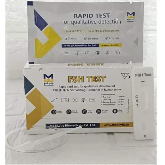 Swift Menopause FSH Test Kit – Early Detection Midstream, Hot Flashes Monitor, Analog, Same Day Warranty